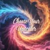 Stable Diffusionの段階的アップスケーリングを象徴する、色とりどりの渦巻き模様のイメージ画像。「Choose Your Upscaler」というテキストが中央に配置されています。Hires.fixを使用せずに、段階的に解像度を上げて高品質な画像を生成する方法を解説する記事のイメージ画像です。 キーワード: Stable Diffusion, 段階的アップスケーリング, Hires.fix, 画像生成, 高画質化