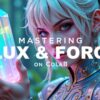 金髪の女性キャラクターが光るクリスタルを持つファンタジー風の画像。「MASTERING FLUX & FORGE ON COLAB」の文字。Google ColabでのFLUXモデルとStable Diffusion Forgeのセットアップガイド記事のアイキャッチ。キーワード: FLUXモデル, Stable Diffusion Forge, Google Colab, AI画像生成, セットアップガイド