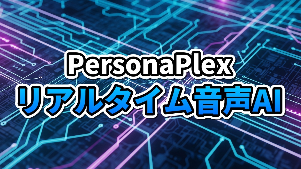 NVIDIAのリアルタイム音声AI「PersonaPlex」を象徴する、音声波形が輝くニューラルネットワークに変換される未来的なイメージ。