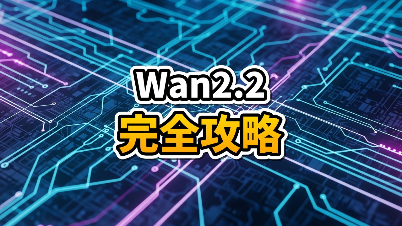 Wan 2.2 14Bの最適化ワークフローを示すComfyUIのイメージ