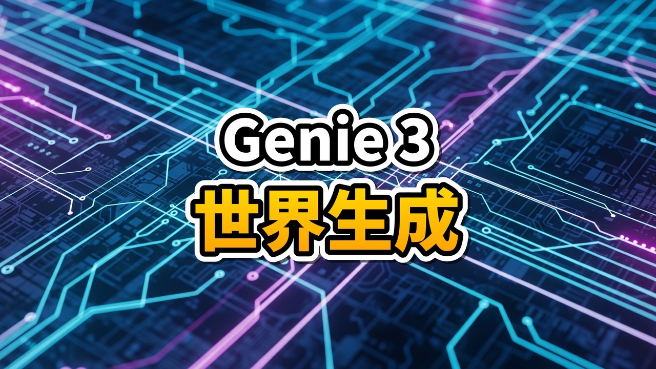 Google Genie 3が生成するインタラクティブな3D世界のイメージ