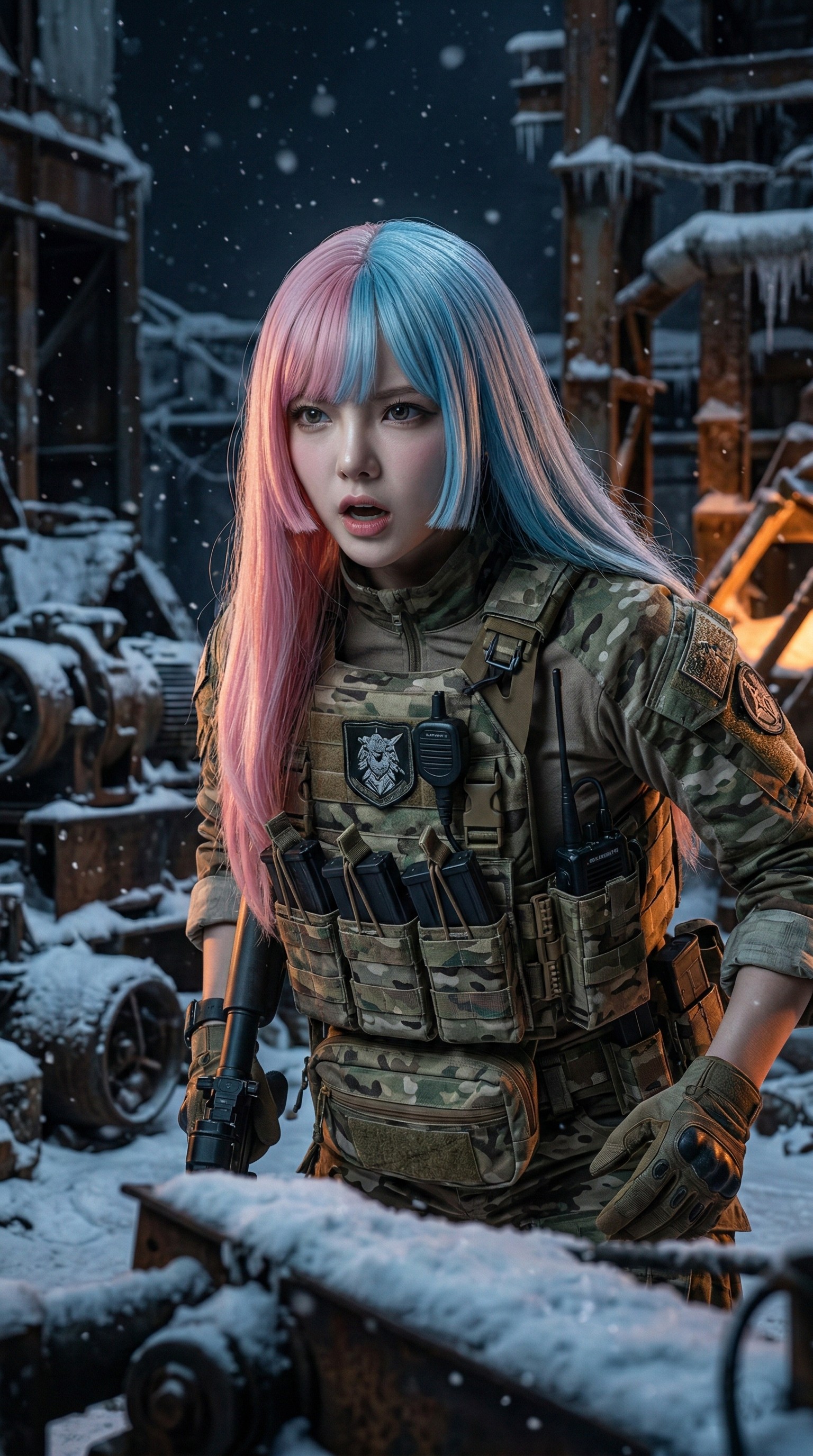 雪山廃墟・近接格闘 第1フレーム