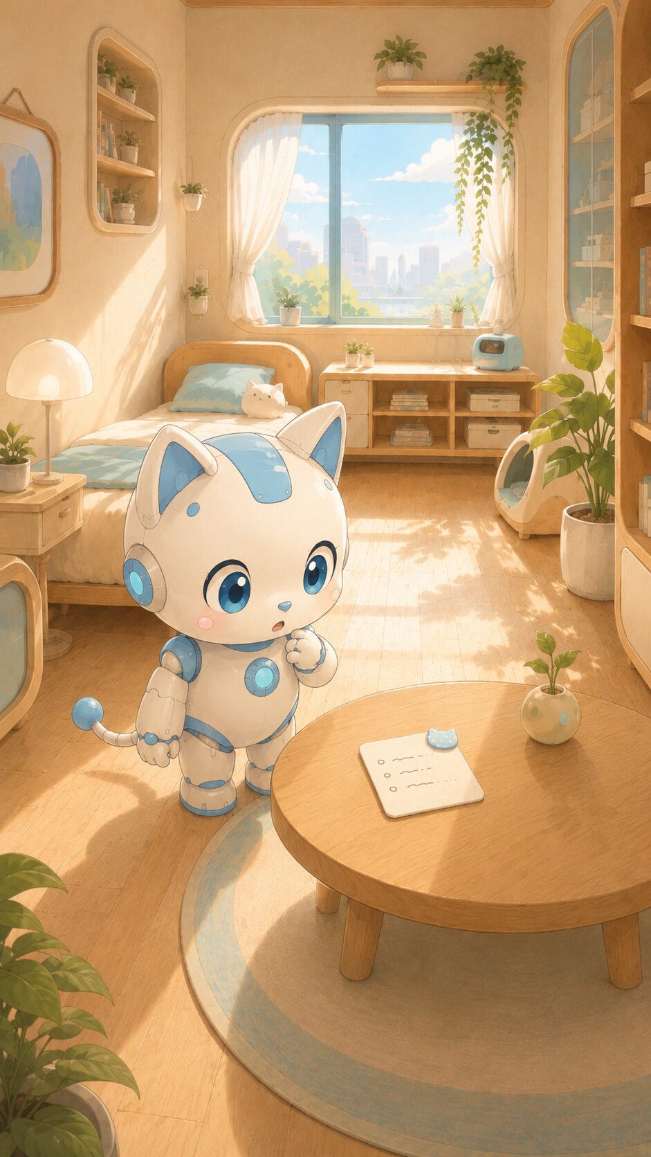 メモに気づくロボット猫の開始フレーム