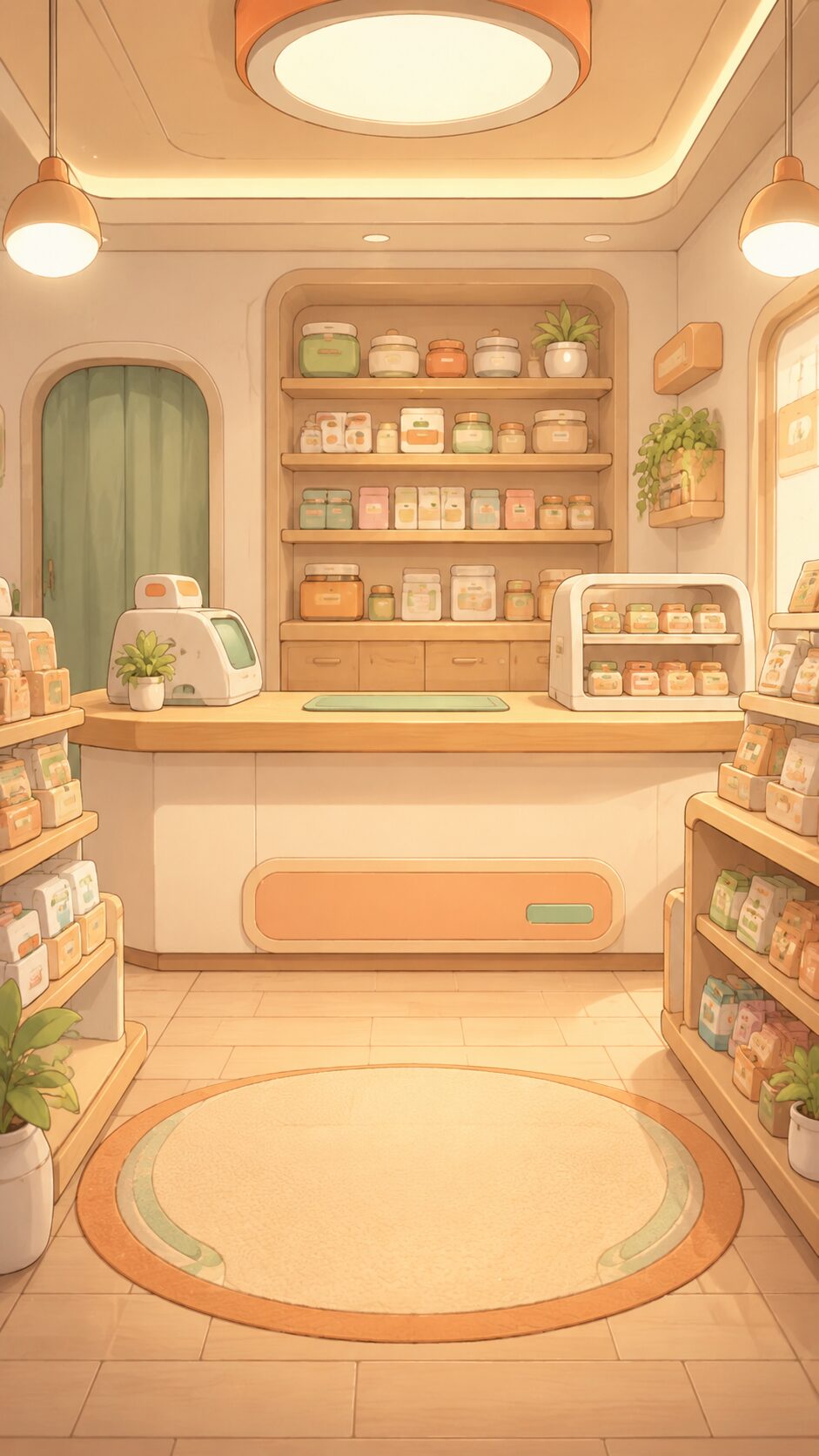 お店のカウンター